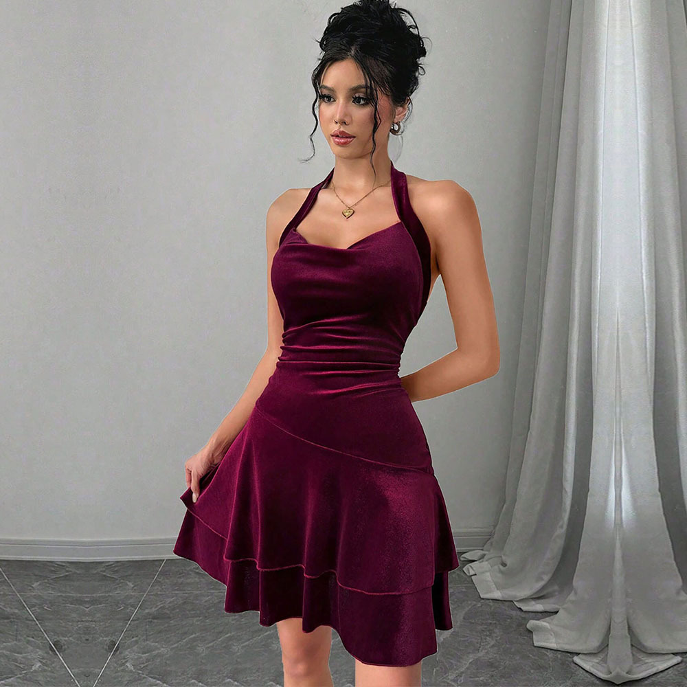 Backless Socialite Short Dress