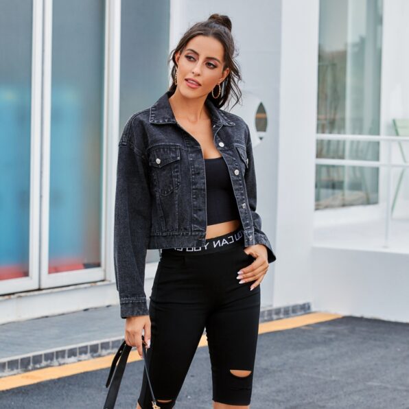 Retro Denim Short Coat