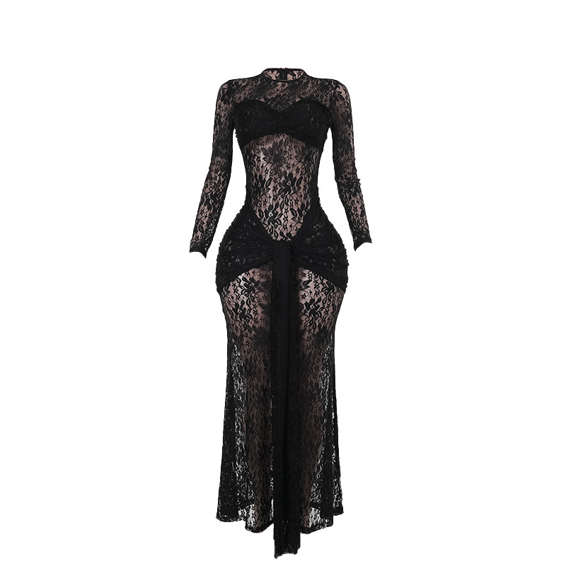 Lace Maxi Dress - Image 5