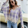Purple Pullover for Women