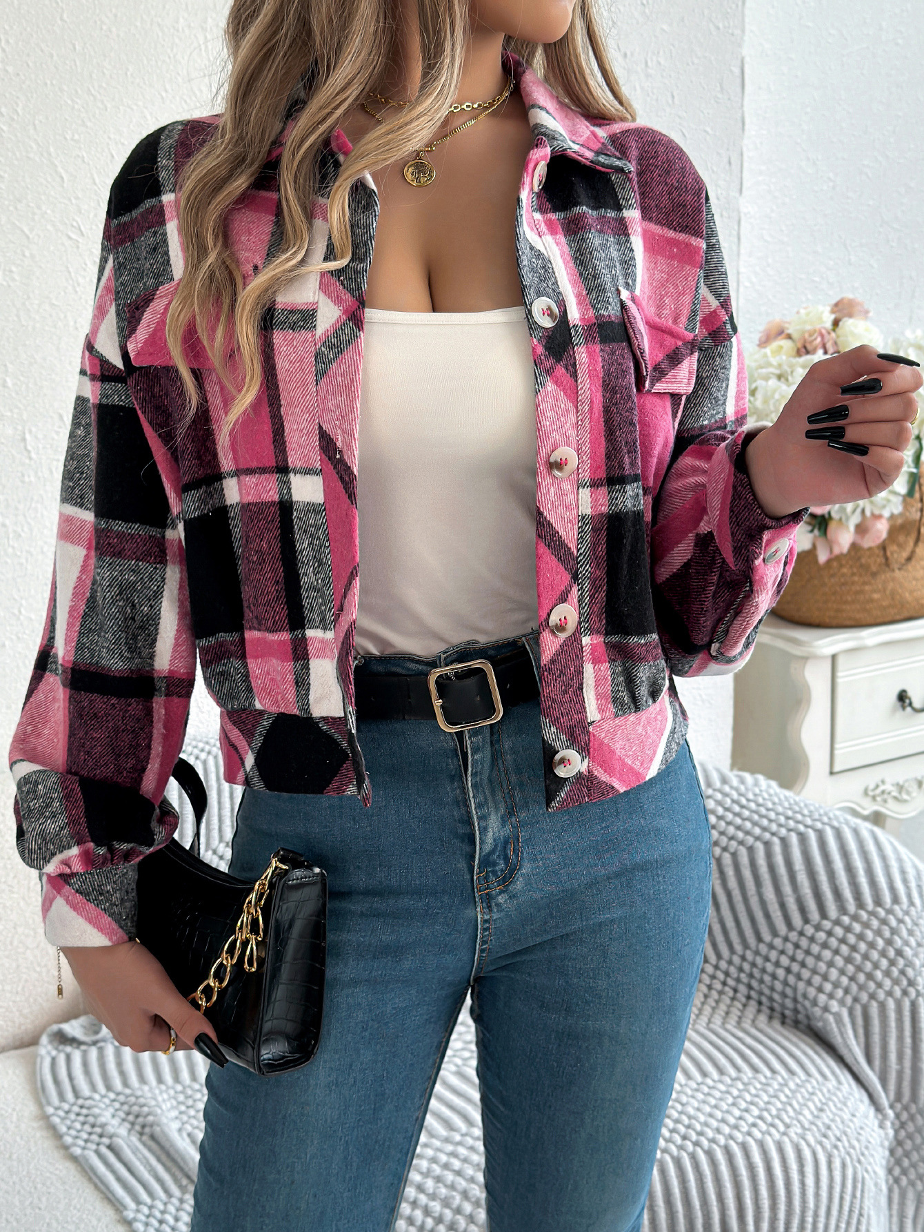 Cropped Flannel - Image 15