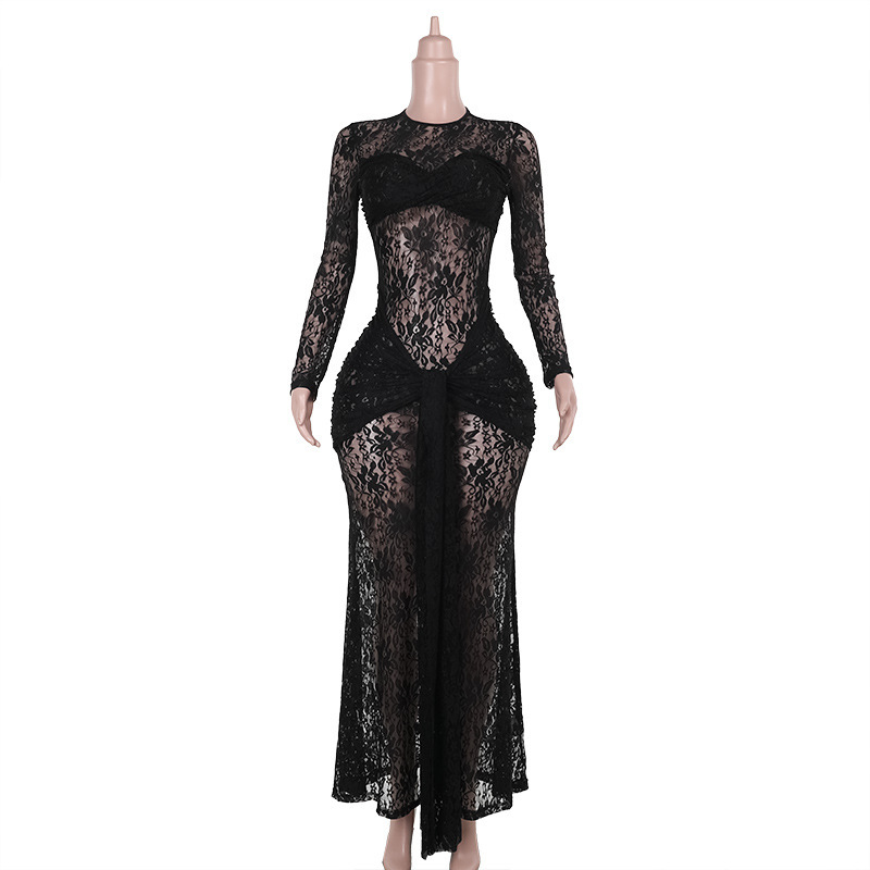 Lace Maxi Dress - Image 8
